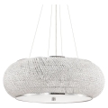 Ideal Lux - Křišťálový lustr na lanku PASHA 14xE14/40W/230V pr. 65 cm lesklý chrom